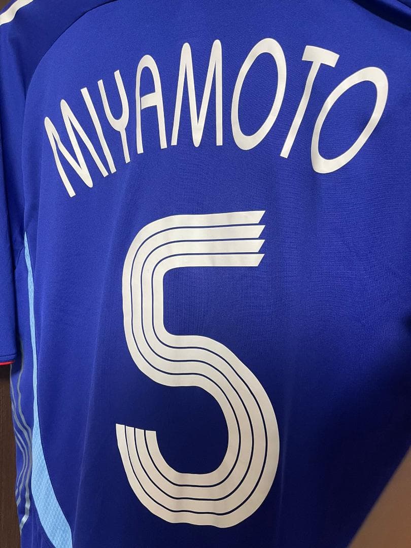 【古着正規品】日本製 宮本恒靖 日本代表ユニフォーム 2006年 Lサイズ
