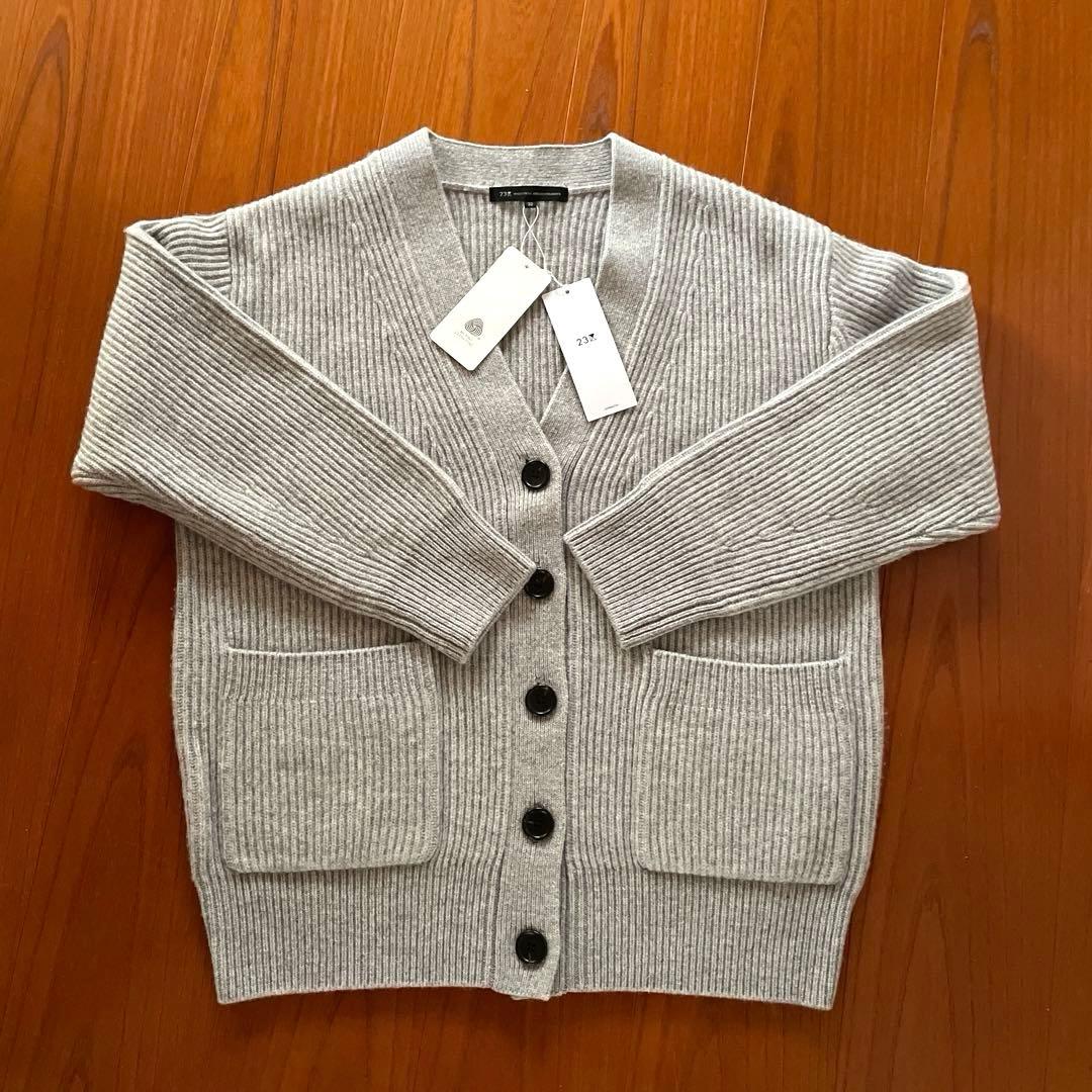 23区【洗える】カシミヤブレンド ニット カーディガン