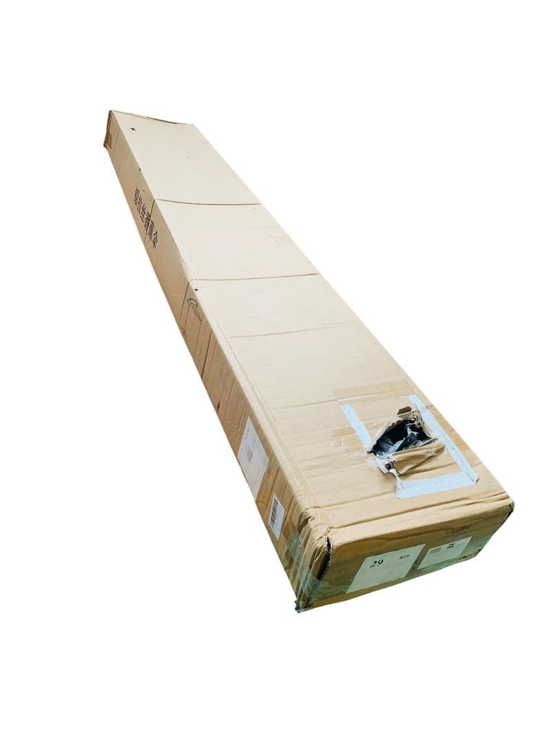 【開封済・未使用】大型パラソル オフホワイト ベースなし ハンドル式 庭 ＃1