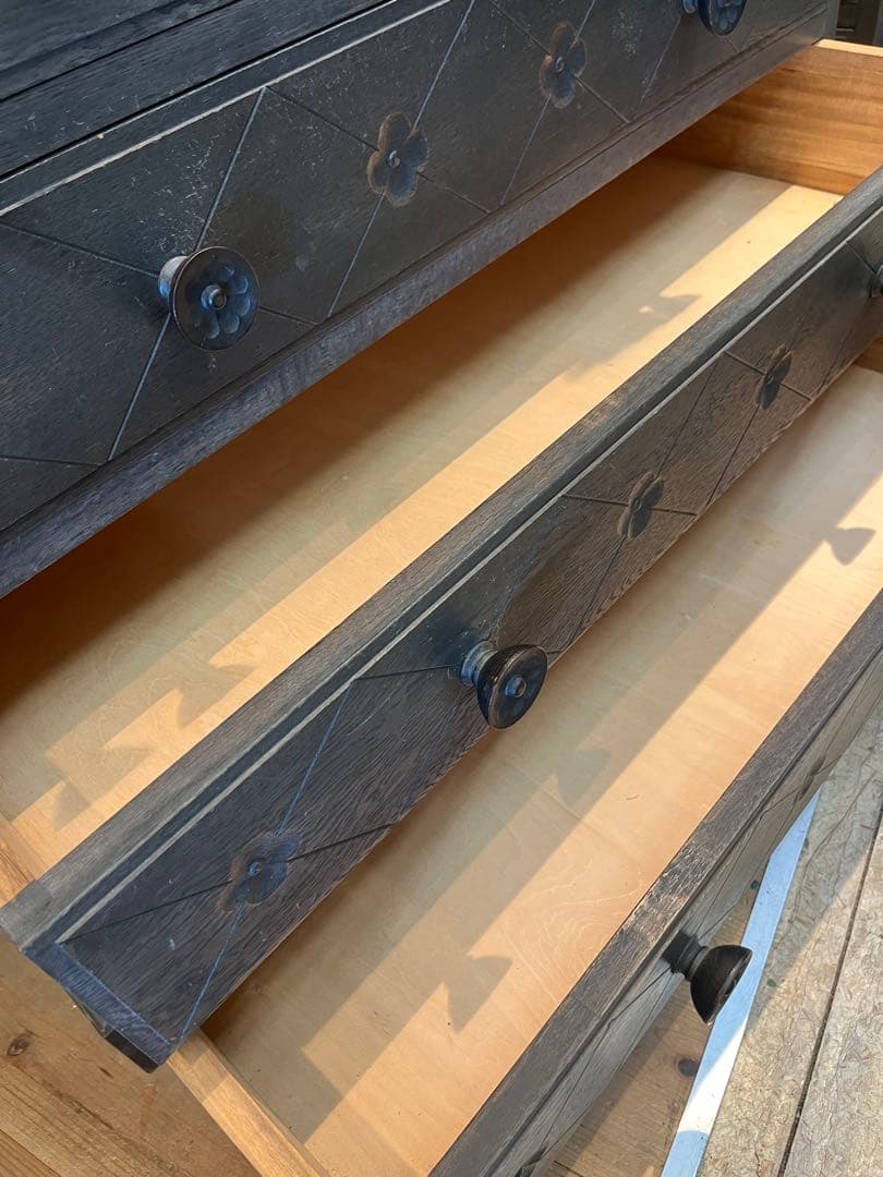 チェスト 木彫り インテリア 箪笥 昭和レトロ ビンテージ