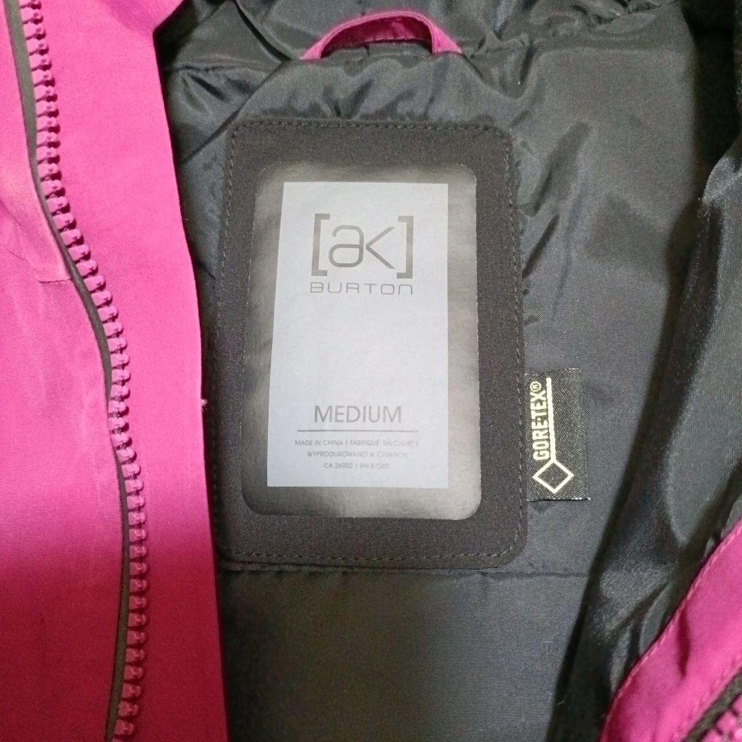 burton ak GORE-TEX スノボウェア ジャケット 赤紫　M