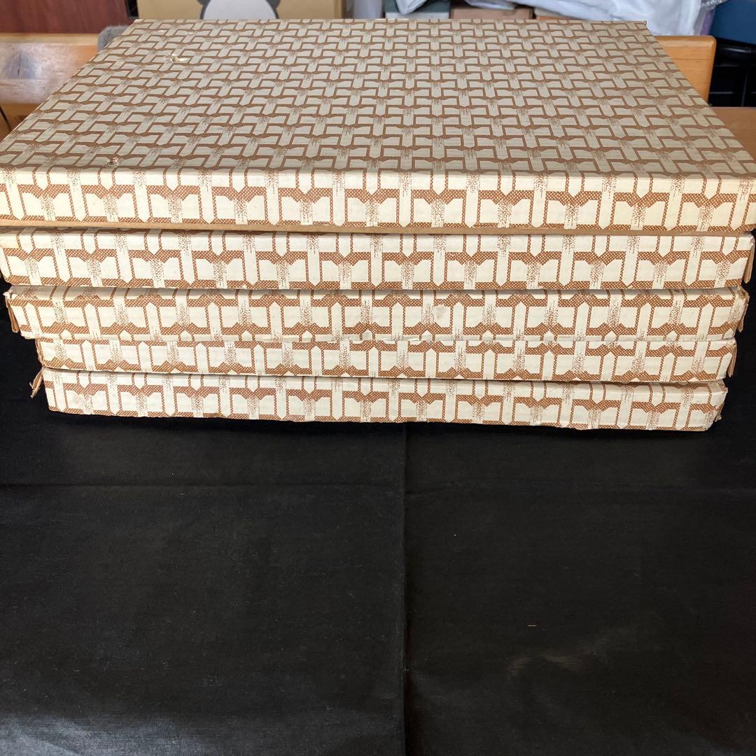 【新品】天然木漆器トレー　5セット　大丸