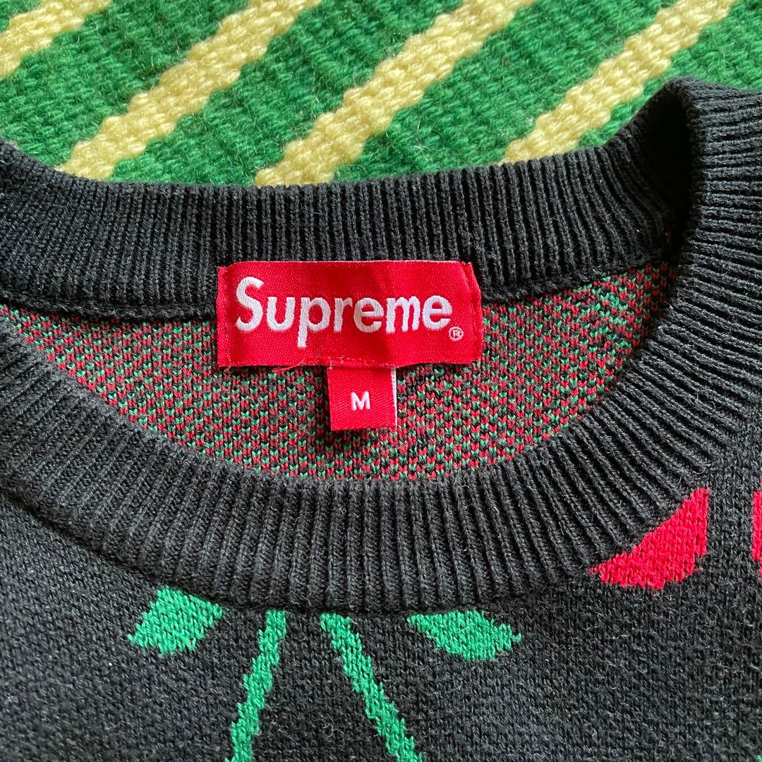 (*〜様 Supreme cherry sweater ブラック
