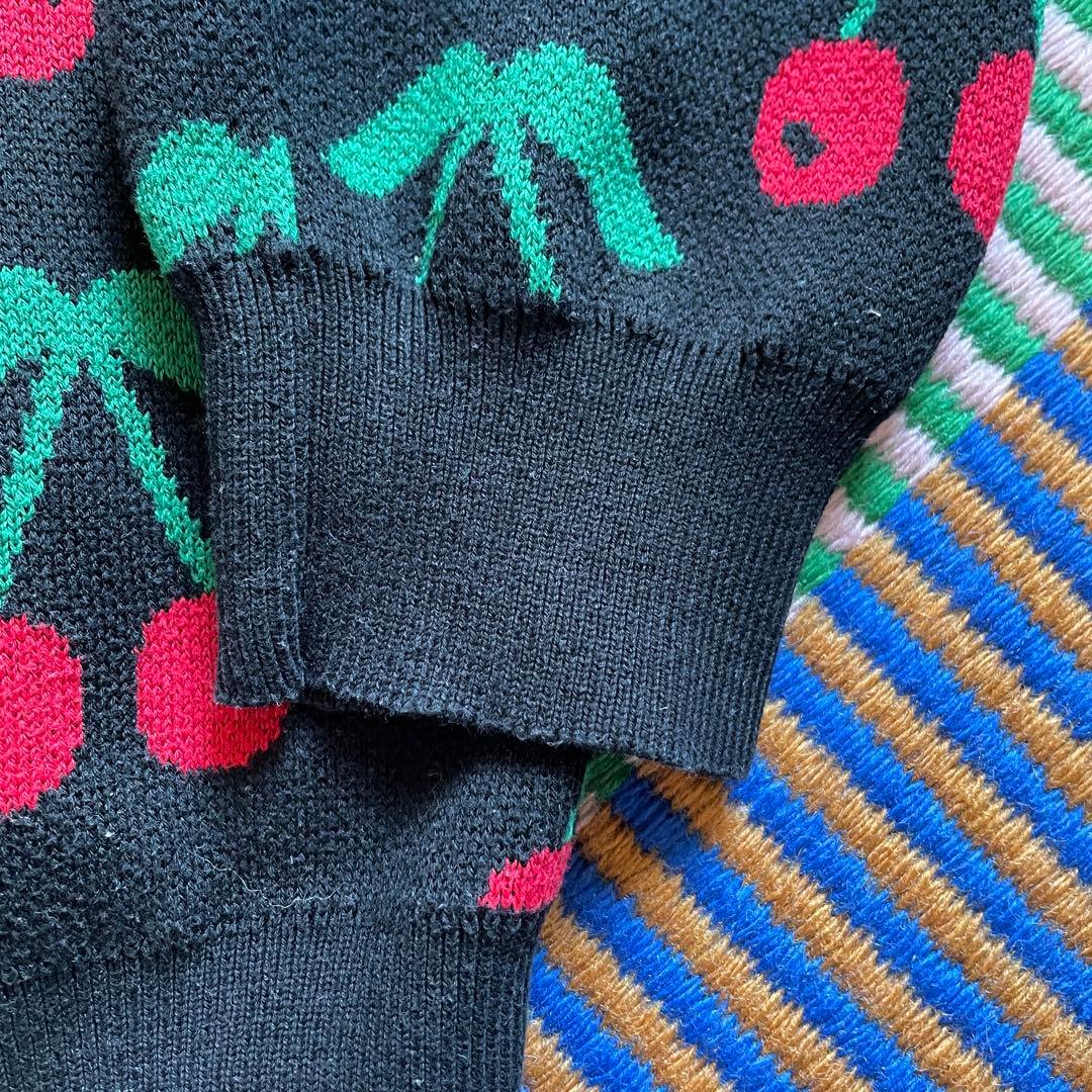 (*〜様 Supreme cherry sweater ブラック