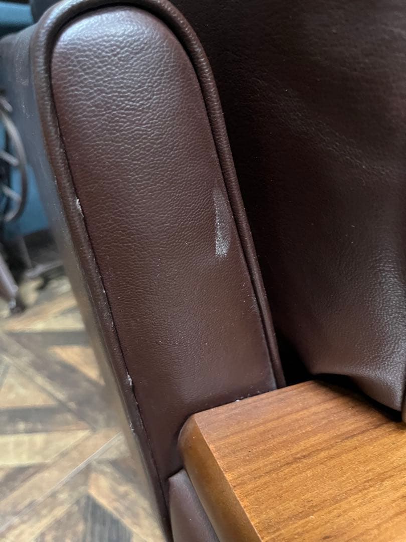 カリモク家具 シングル 1人掛けソファ アンティーク 昭和レトロ 応接