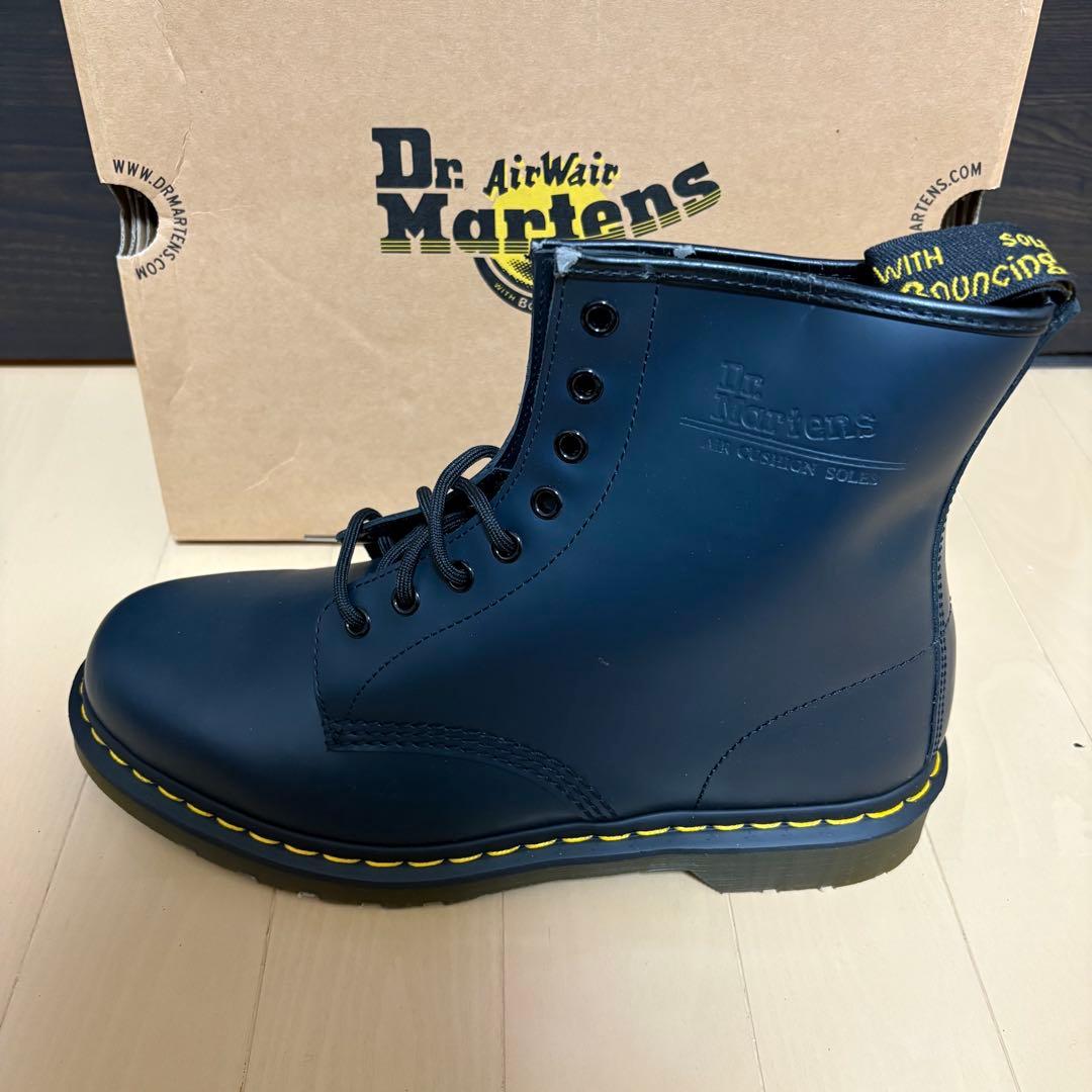 新品未使用　ドクターマーチン8ホールブーツ　ネイビー　29センチ