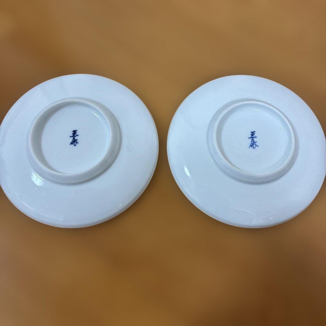 専用！　　【箱なし】人間国宝　井上萬二　白磁　皿　稲穂柄　有田焼　2枚まとめ売り