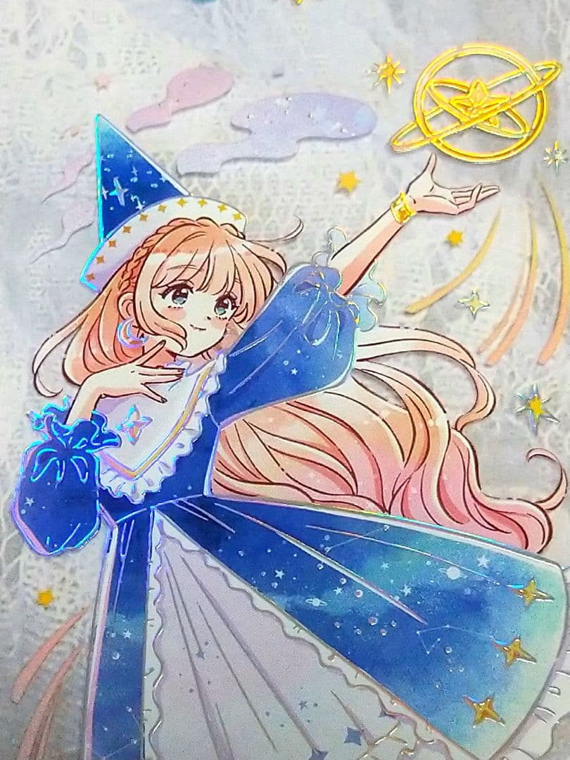 J634＃星月篇章(烫镭射银)当季限定切り売り海外人物マステ女の子