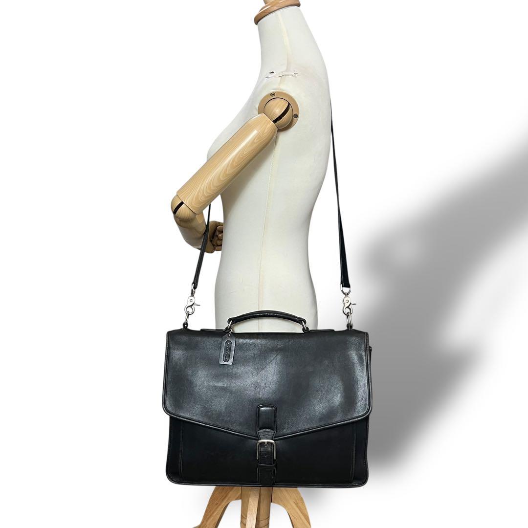 COACH コーチ グラブタンレザー 2WAY ビジネスバッグ ブリーフケース
