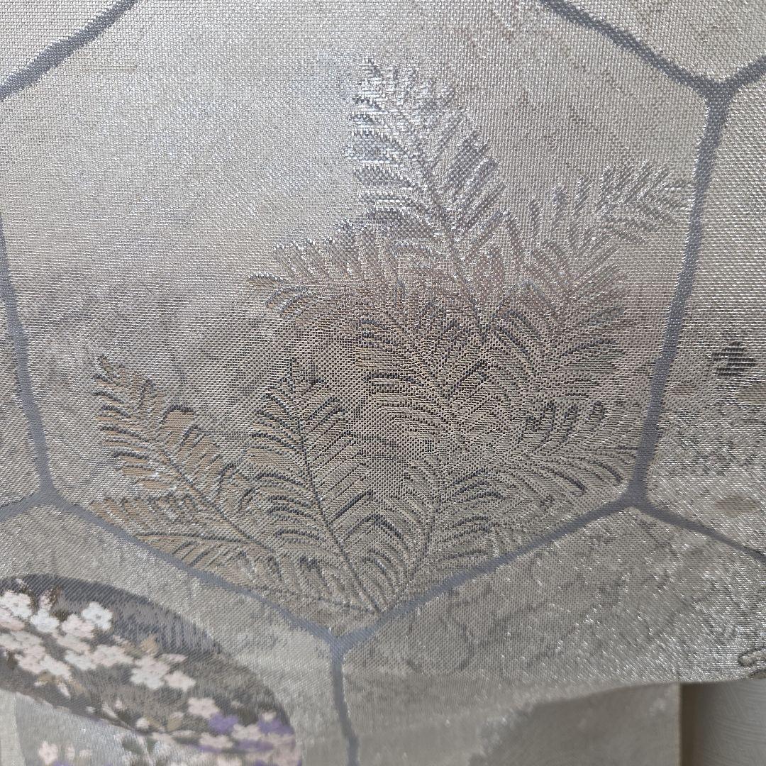 付け下げ訪問着4点フルセット、着物、袋帯、帯締め、帯揚げ