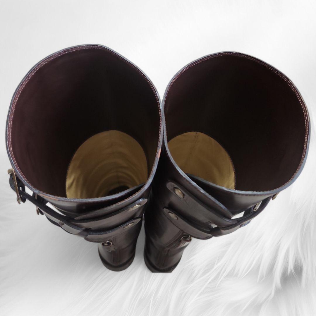 SARTOREサルトル ロングブーツ ジョッキーダークブラウン 351/2 箱付