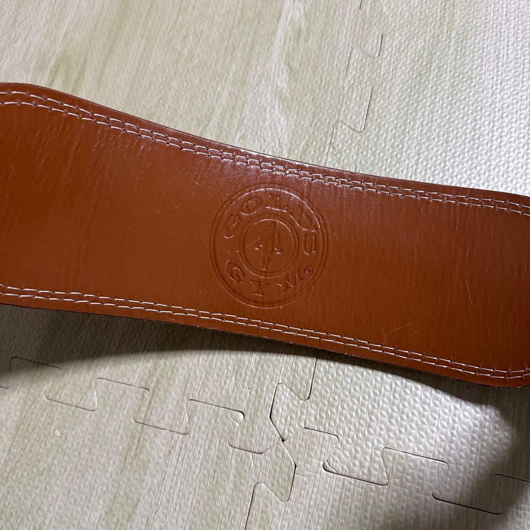 GOLD'S GYM パワーベルト S ブラウン