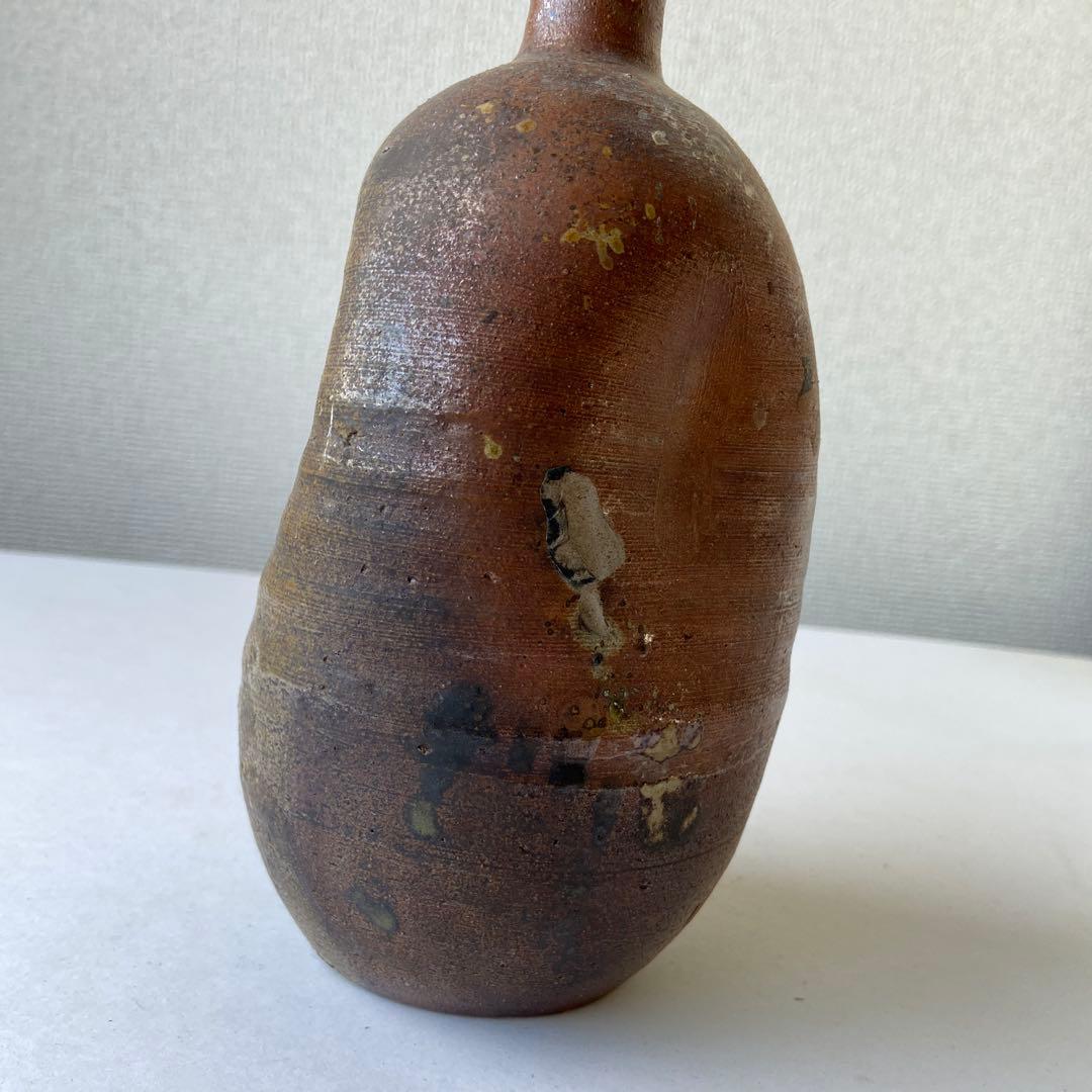 大應石庭　村田泰観　古丹波焼　布袋徳利　共箱