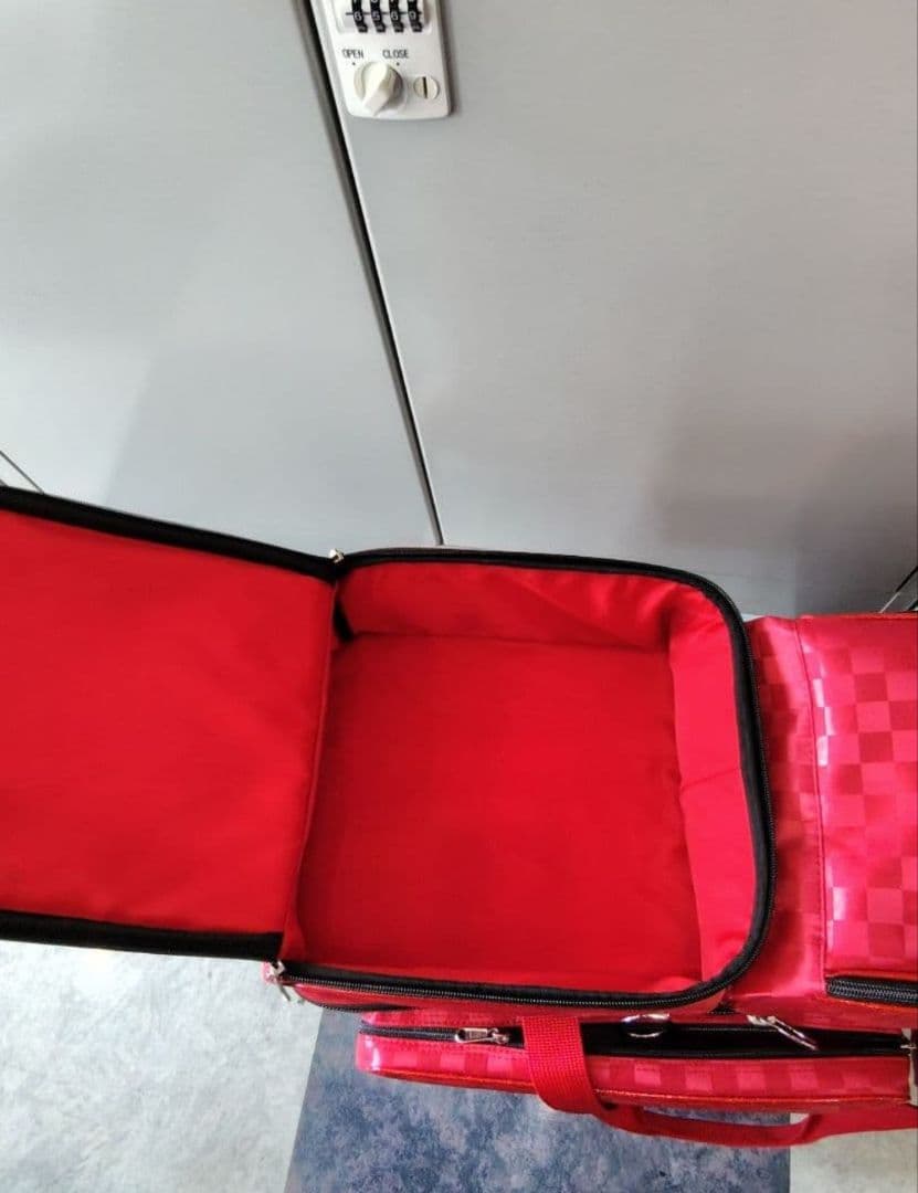 ストーム3ボールバッグ赤　耐熱バッグ3個、アクセサリーバッグ、シングルバッグ