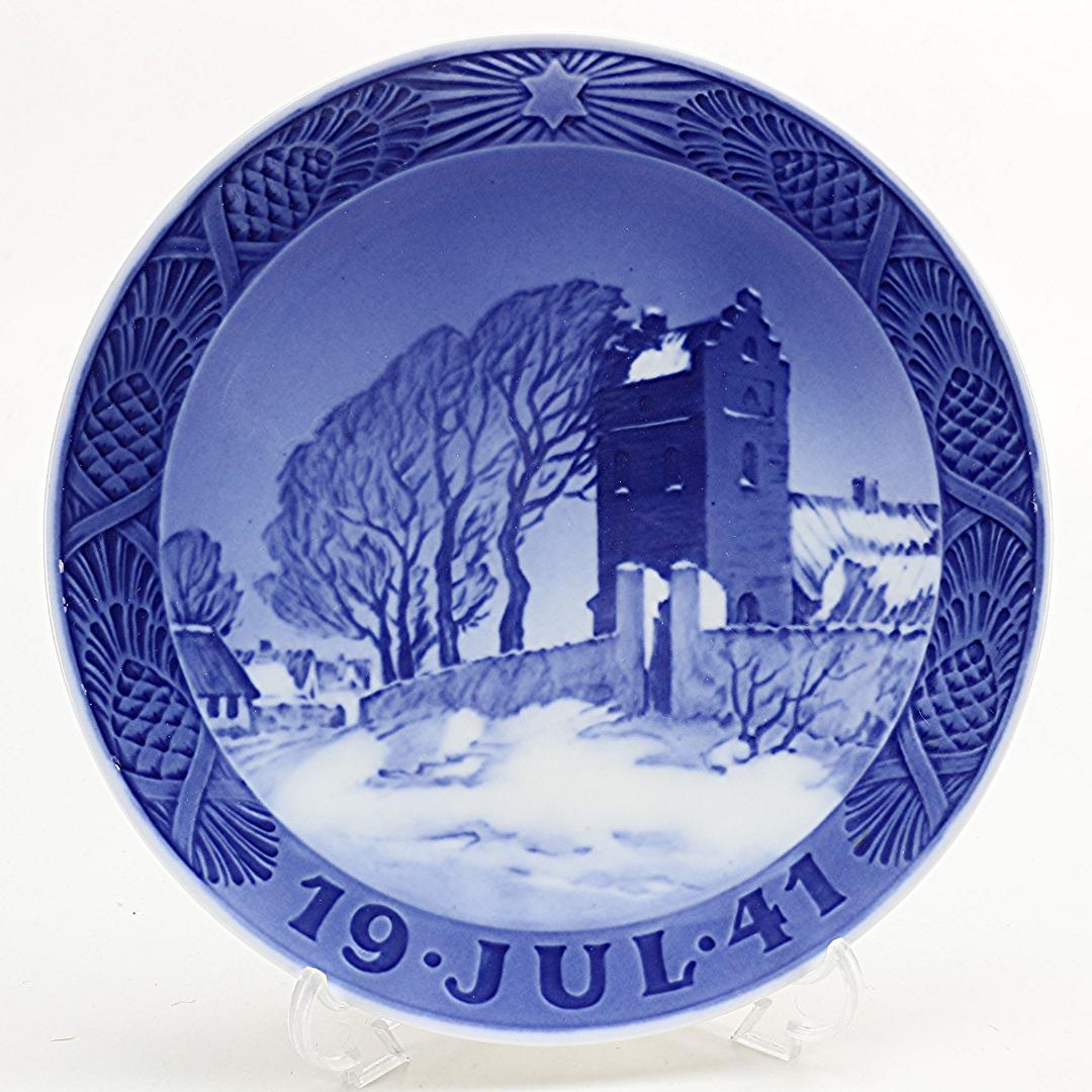 1941年 「デンマークの村の教会」 イヤープレート ロイヤルコペンハーゲン