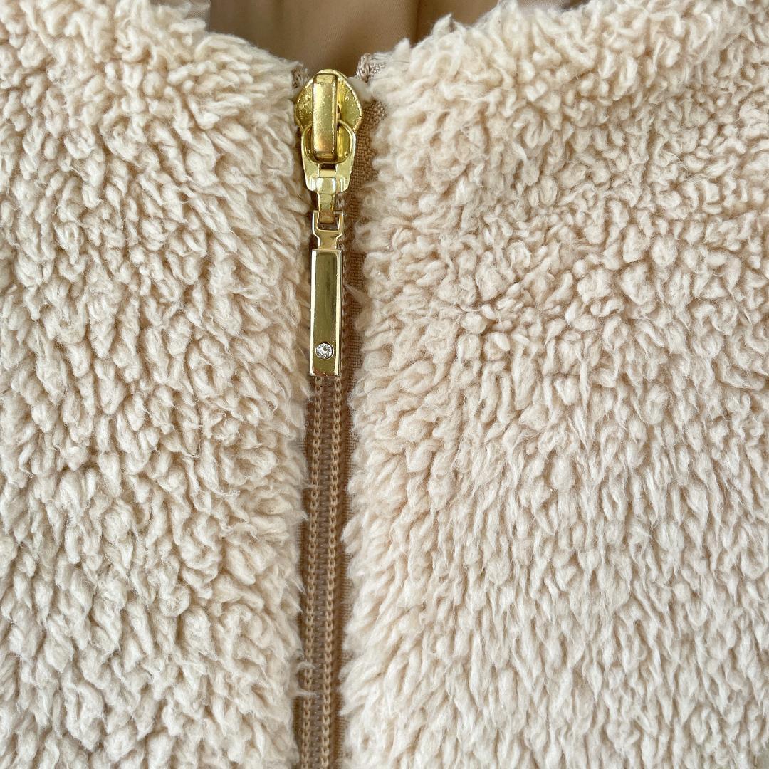 23区GOLF ボア 中綿ジャケット ライナー フード付き Ⅱ M ベージュ系