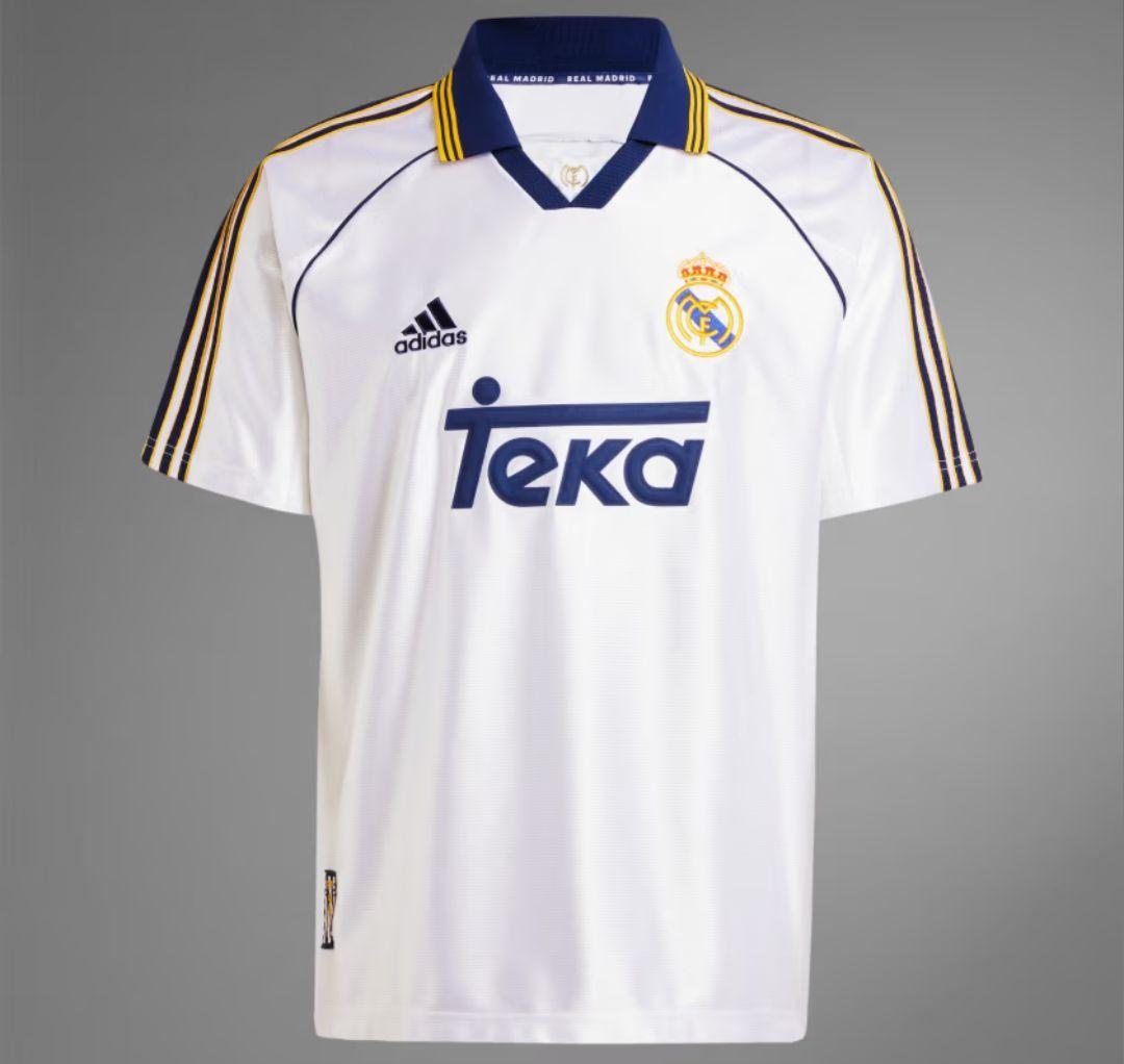 国内正規品【新品未使用】レアル・マドリード 99/00 復刻ホームユニフォーム