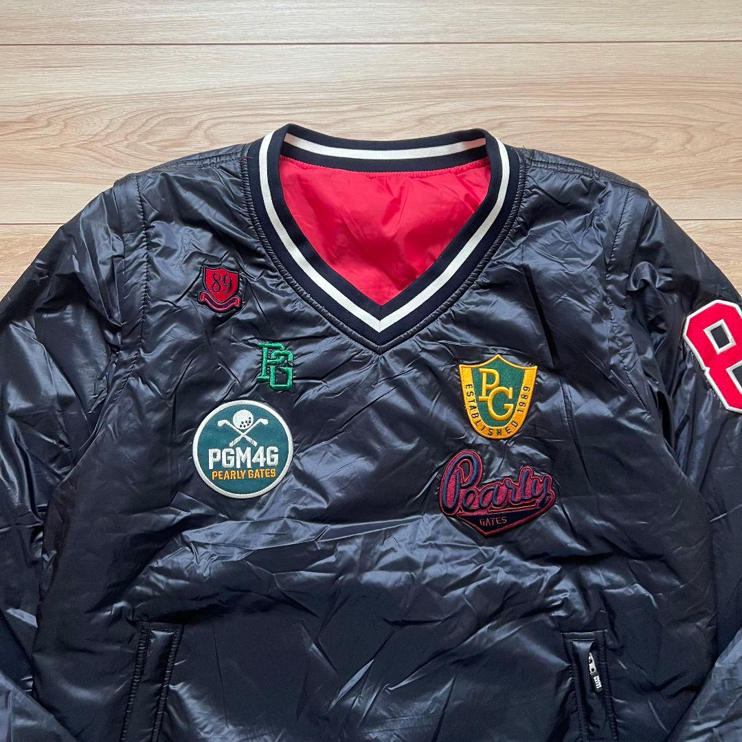 PEARLY GATES パーリーゲイツ　リバーシブル　プルオーバー　中綿入り