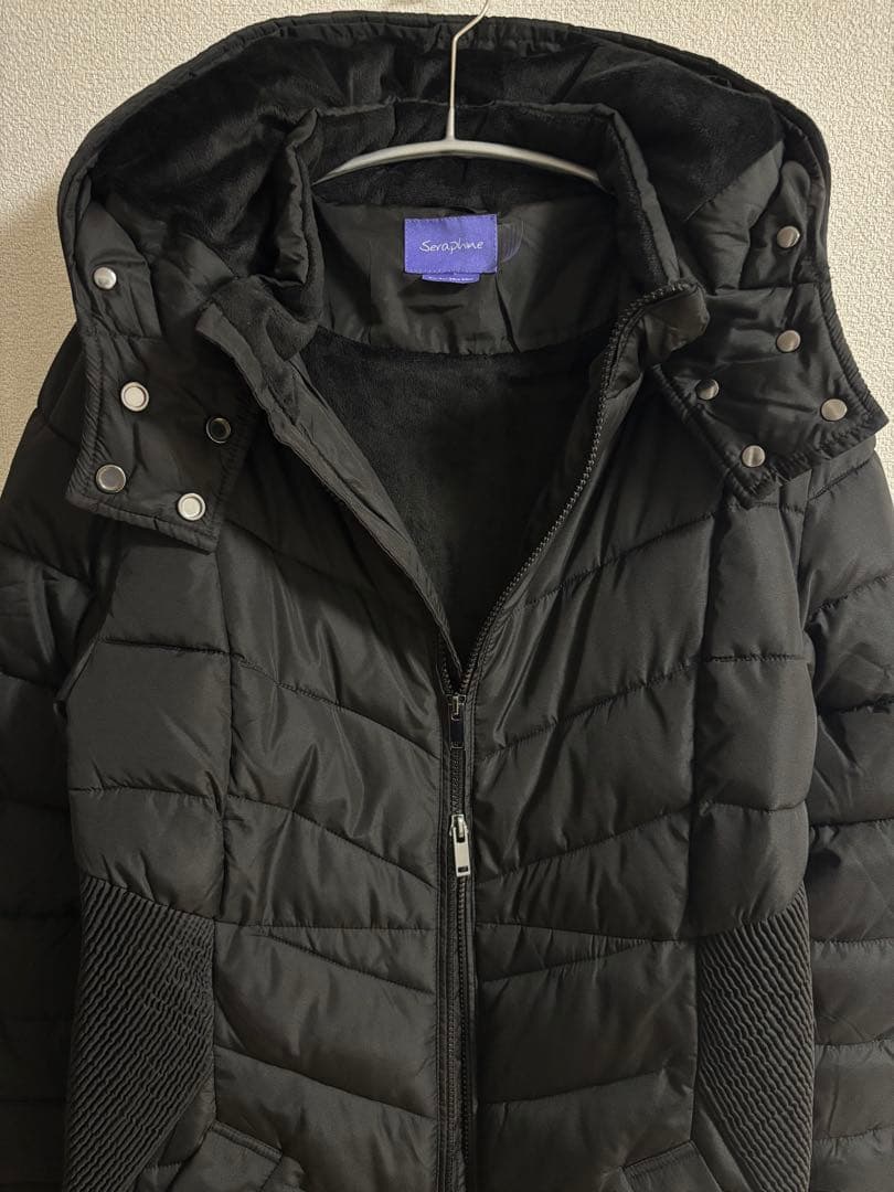 【Seraphine】マタニティダウンコート抱っこ兼用 ママコート 黒 UK8