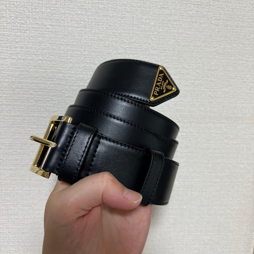 【新品】プラダ　レザーベルト〈PRADA〉