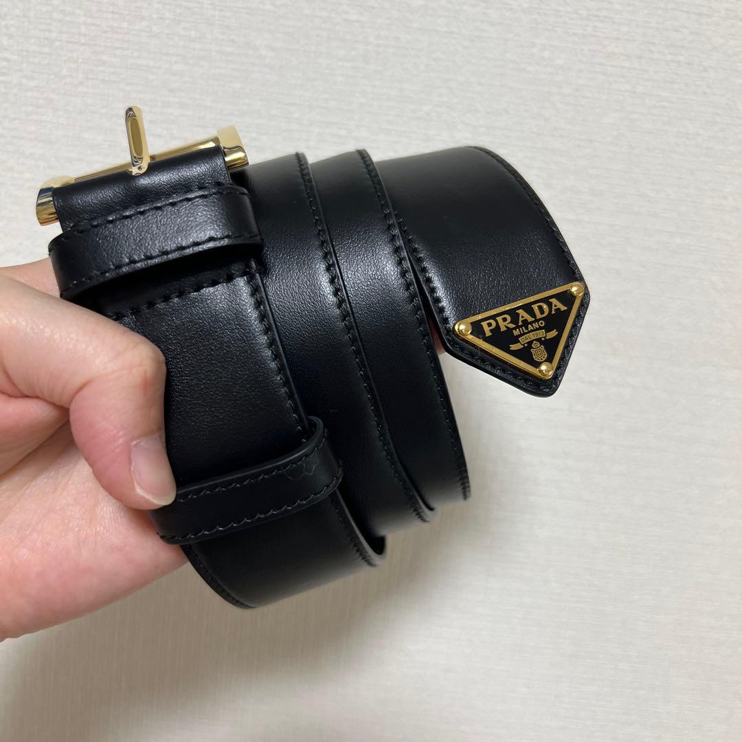 【新品】プラダ　レザーベルト〈PRADA〉