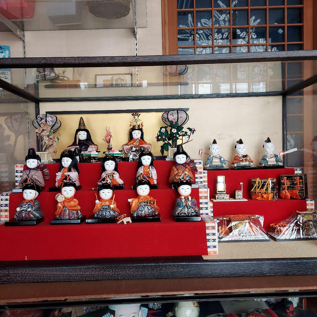 木目込雛人形15人三段飾り（徳川美術館蔵本サービス）