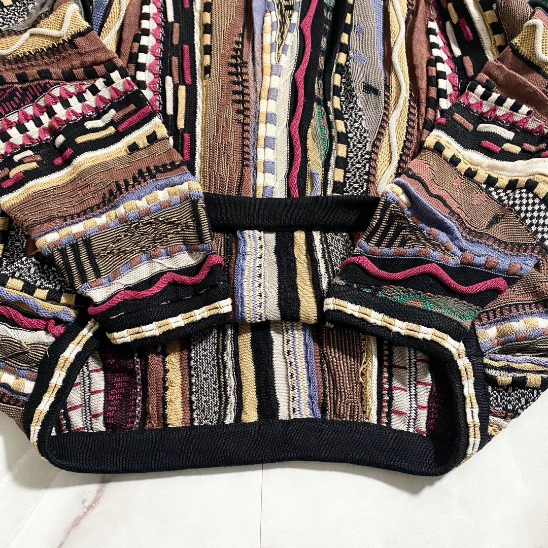 A18446 TUNDRA オーバーサイズ 3Dニット 3XLT マルチカラー