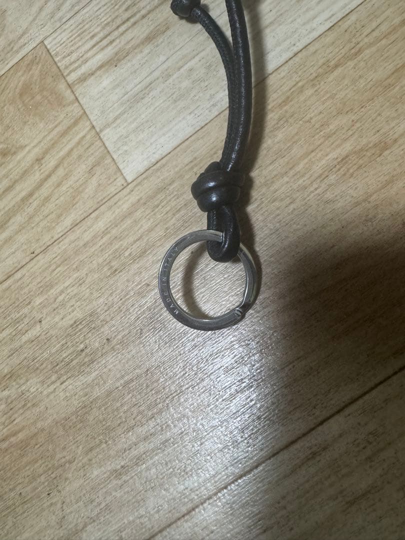 BOTTEGAVENETA ボッテガヴェネタ キーリング レザー 黒レシート有