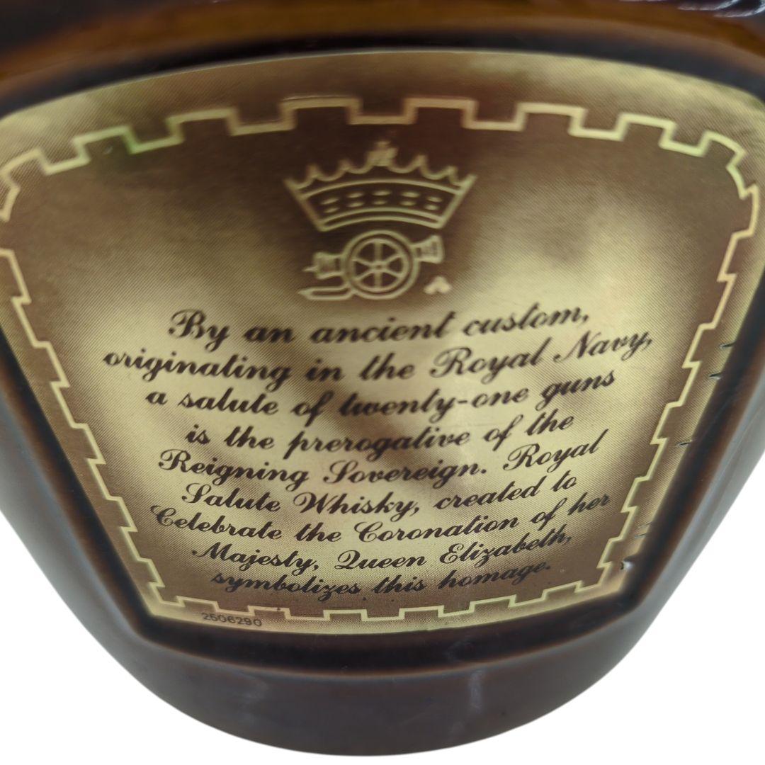 [未開栓] ウイスキー ロイヤルサルート 21年 茶 陶器ボトル 1000ml