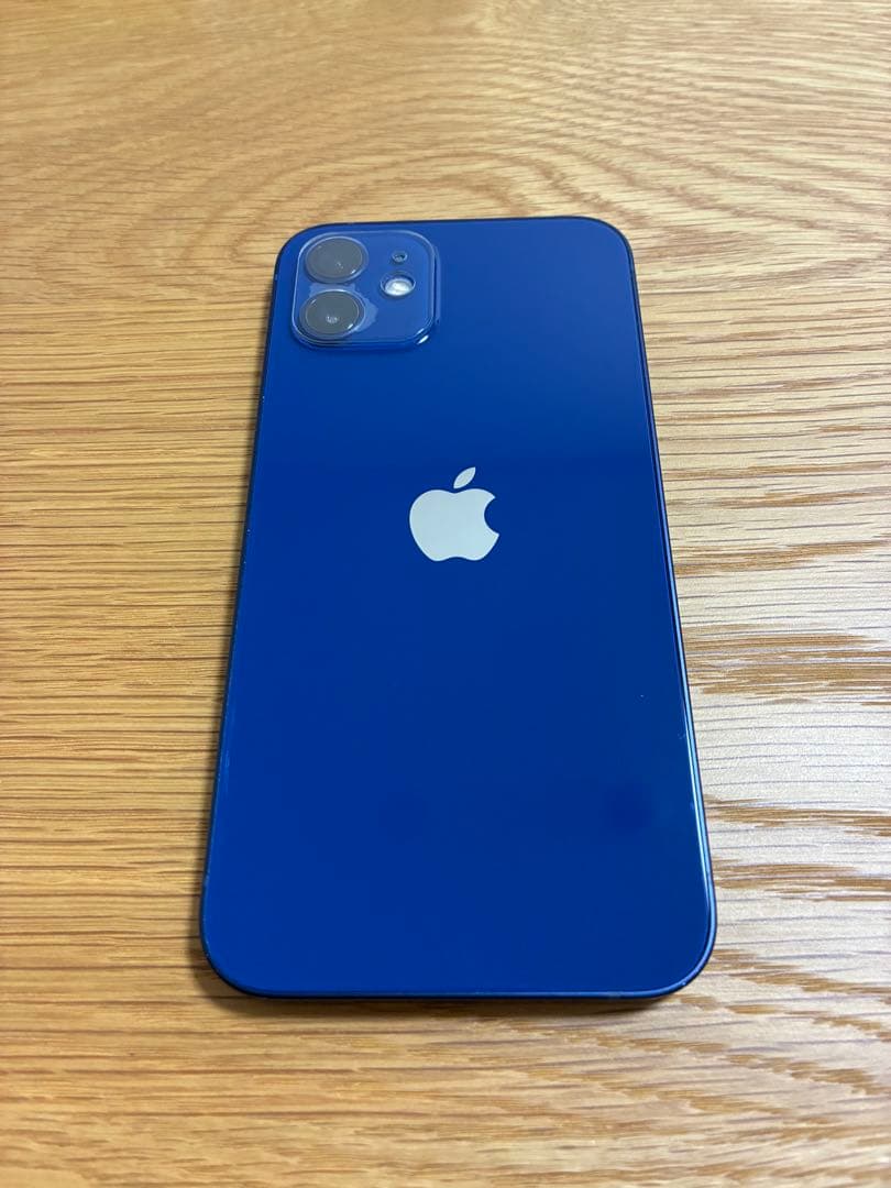 iPhone12 本体 64G ブルー SIMフリー 箱付属品つき多数のおまけ付