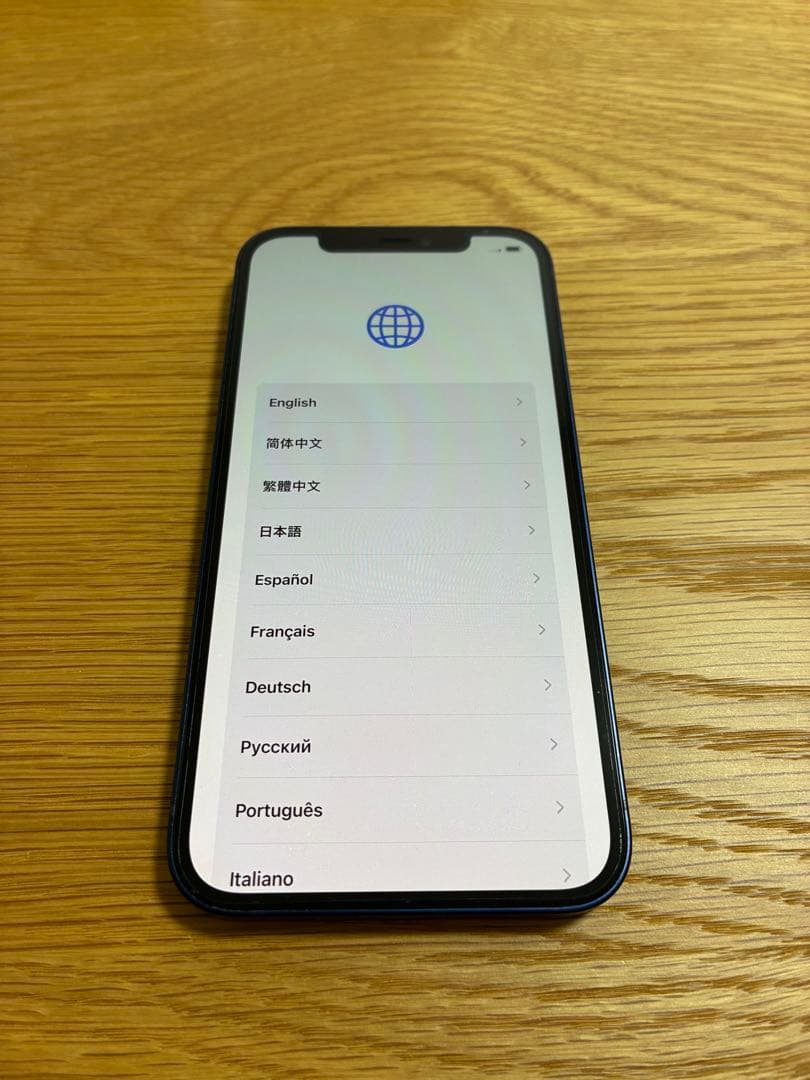 iPhone12 本体 64G ブルー SIMフリー 箱付属品つき多数のおまけ付