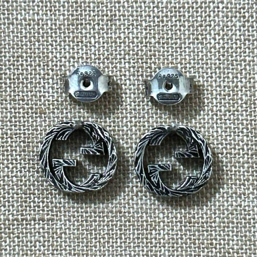 GUCCI/ピアス/インターロッキング/457109 J8400 0811