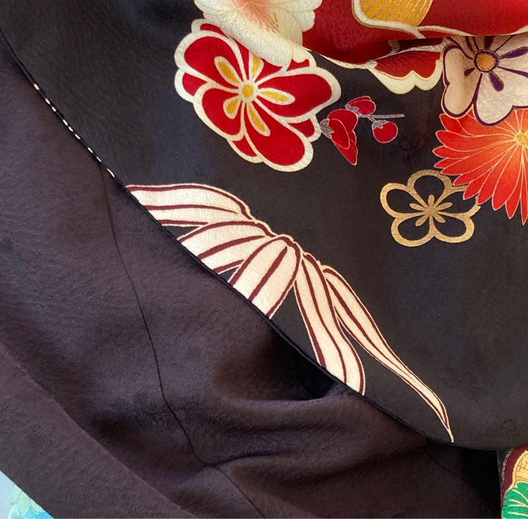 未使用に近い　振袖フルセットお探しの方に　王道古典柄　大輪