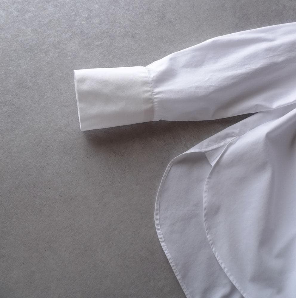 美品 ザ シンゾーン スタンドカラーブラウス ホワイト SHINZONE 410