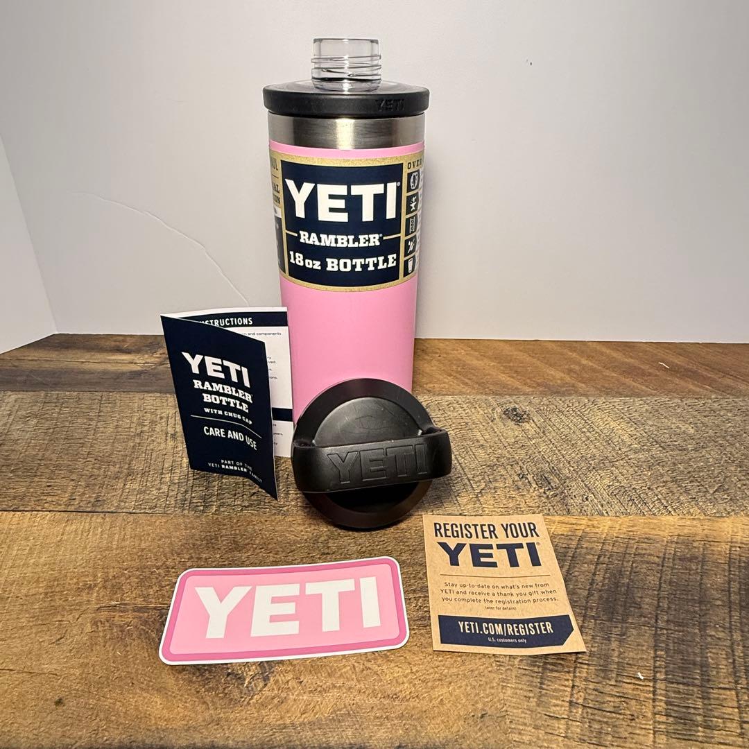新品未使用 YETI Rambler 18oz Bottle パワーピンク