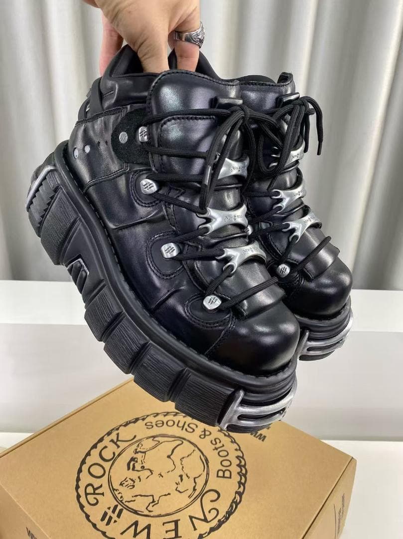 New Rock メカニカル ハードコア バトルブーツ