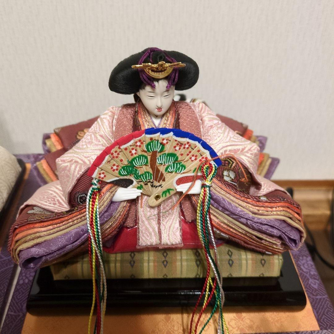 （送料込）山崎巧絢作　ひな人形セット 桐箱入り