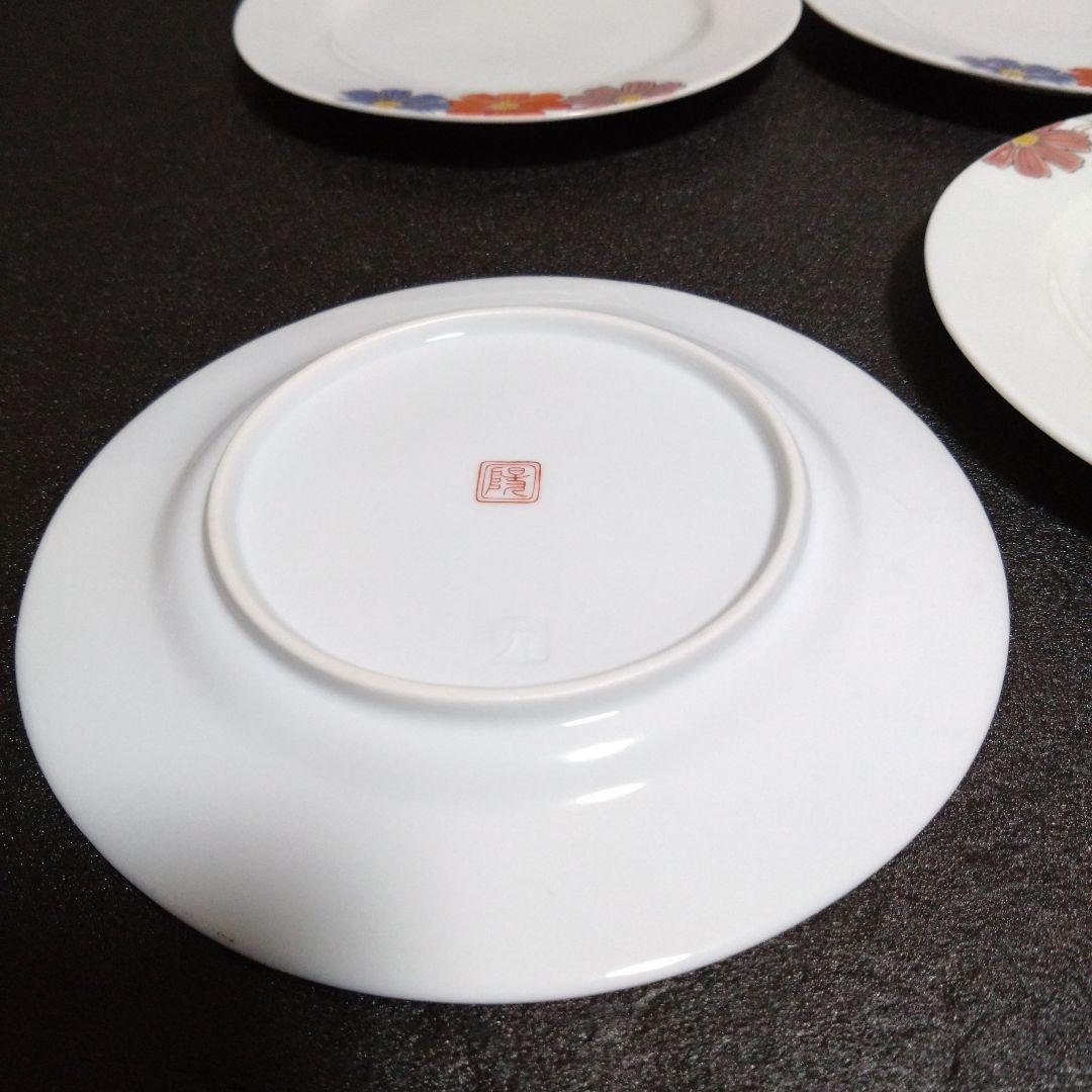 新品 波佐見焼 土蔵 コスモス 銘々皿5枚　お祝い