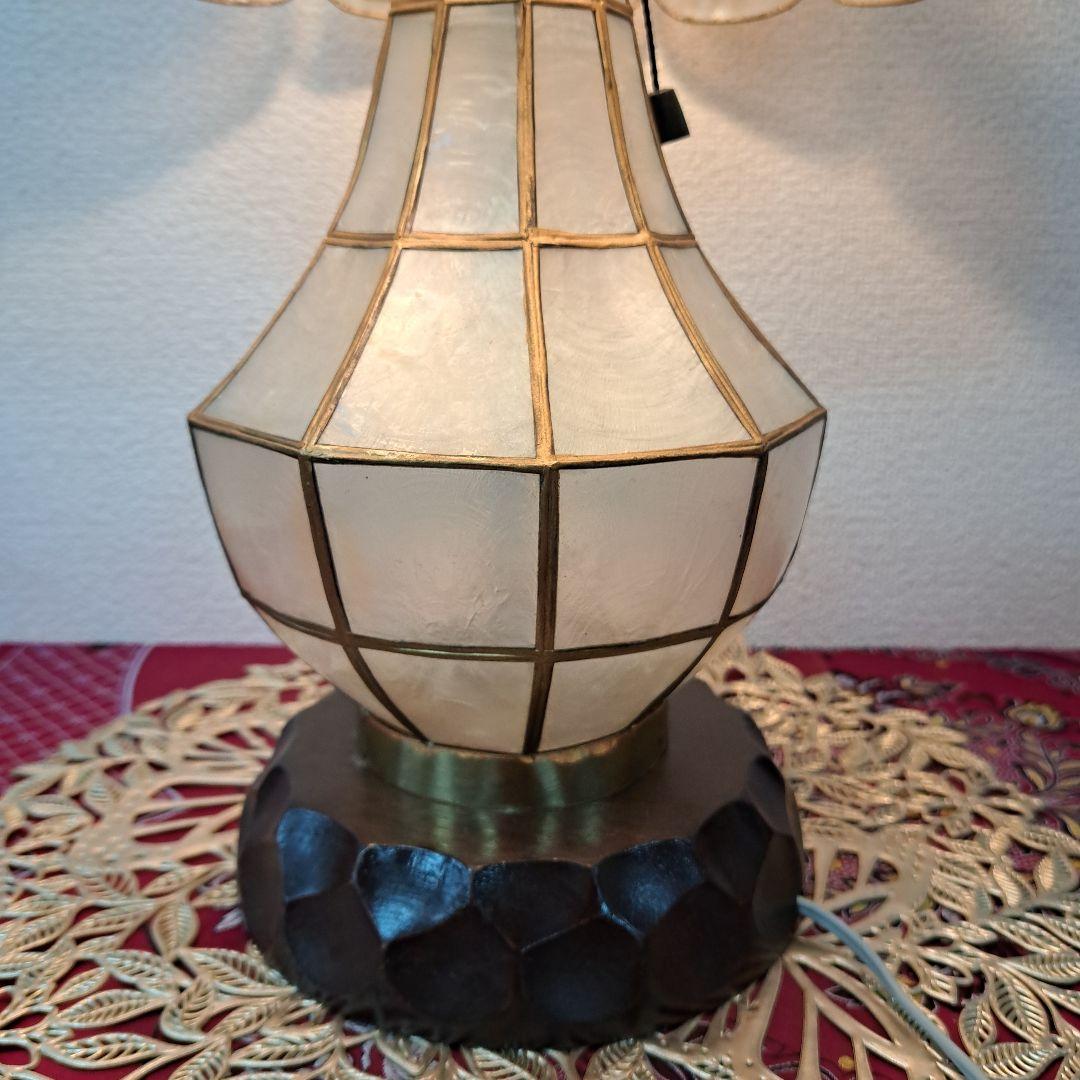 ♡昭和レトロ　フルーツモチーフ 　シェル【貝】シェードランプ♡