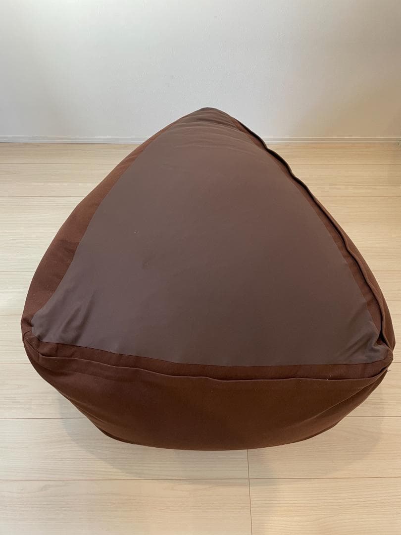 【送料無料】MOGU ブラウン トライアングルビーズクッション