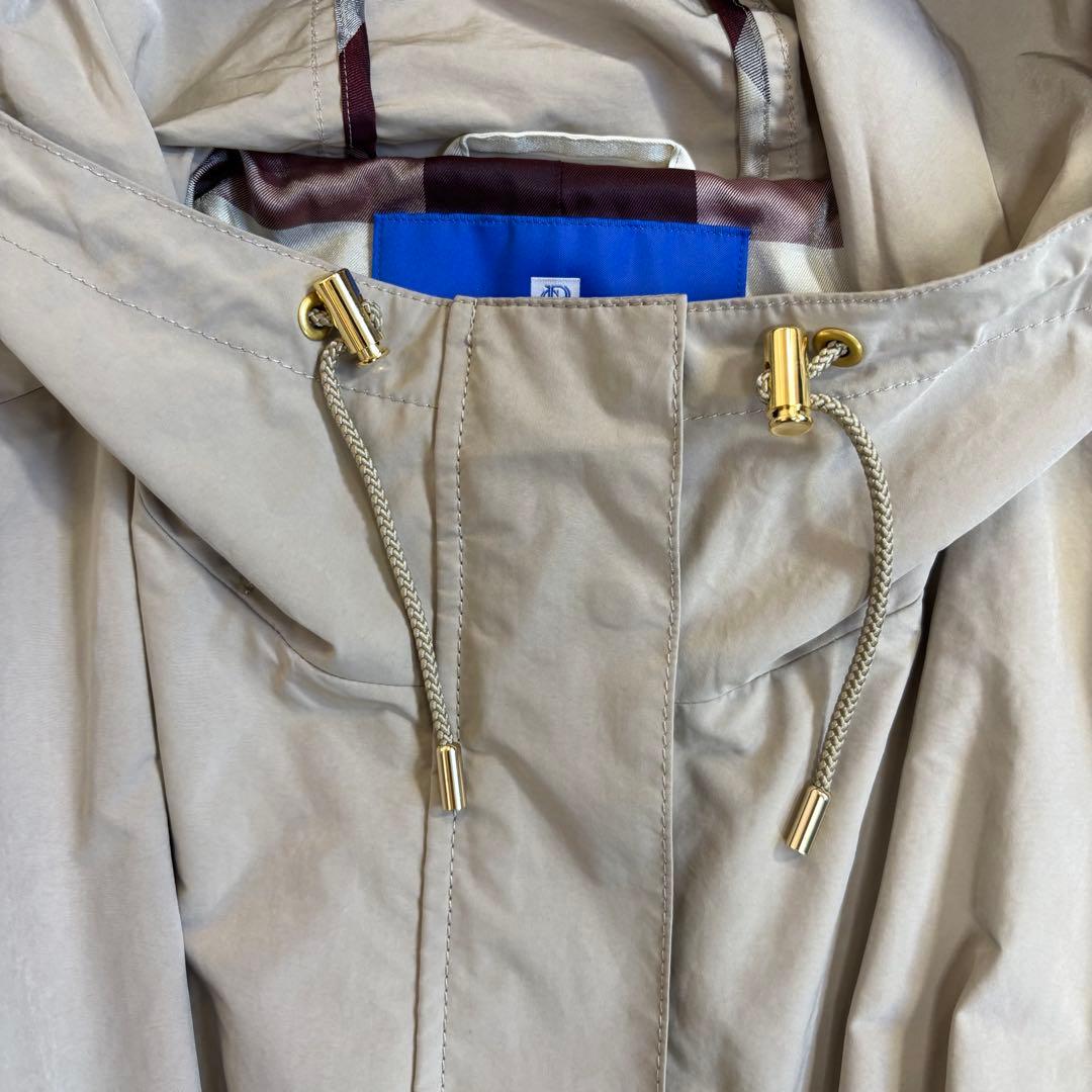 ブルーレーベルクレストブリッジ モッズコート ノバチェック ライトベージュ M