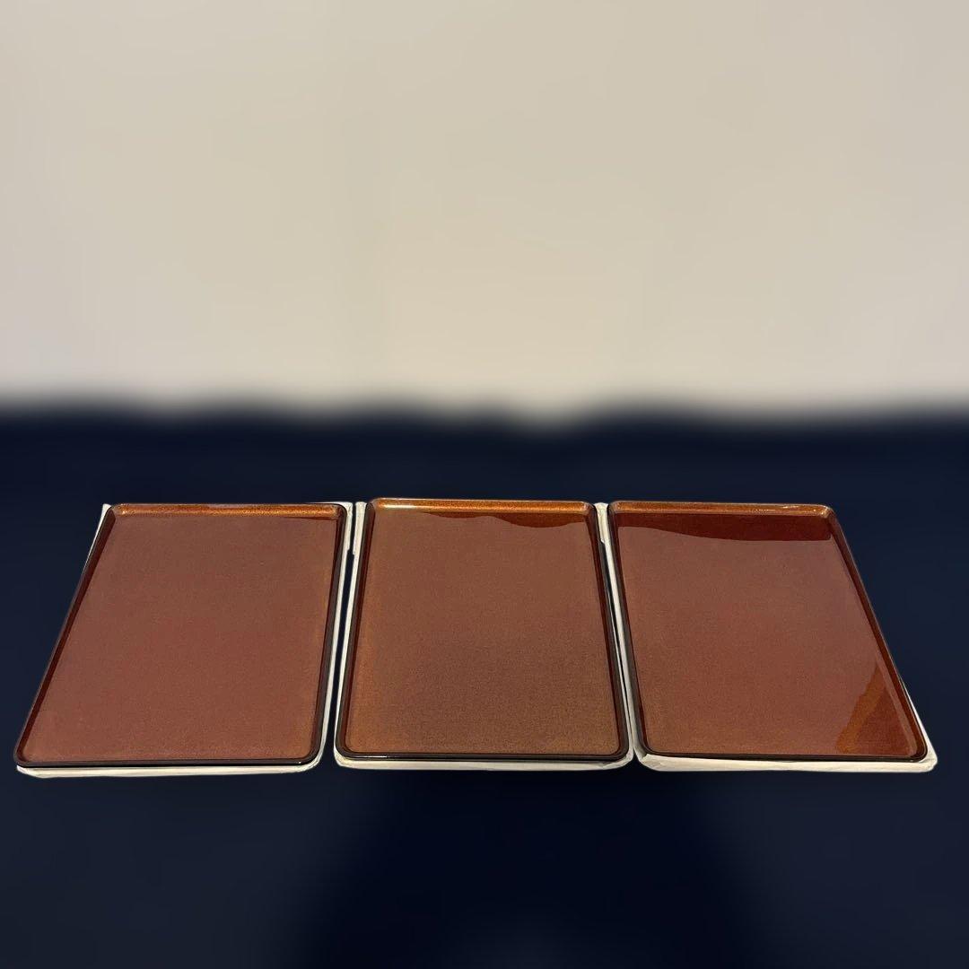 輪島塗　角藤漆器店謹製　梨子地　卓上膳　6枚セット　共箱　茶道具 　お盆送料無料