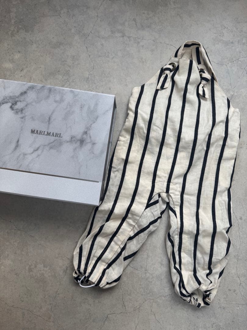 MARLMARL ストライプサロペット