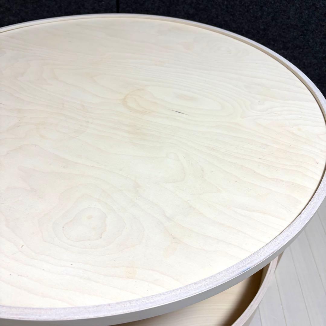 IKEA BORGEBY ボルゲビー　コーヒーテーブル　バーチ材　丸テーブル