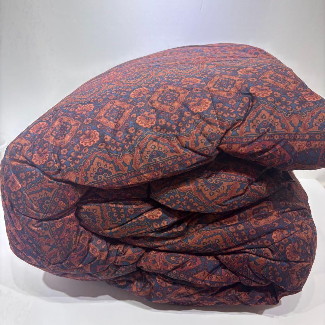 希少！新品・未使用・廃盤品！西川 羽毛掛け布団 ペイズリー柄 シングルロング