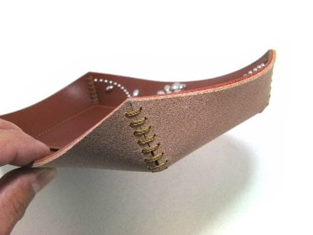 栃木レザー 小物入れトレー キャッシュトレー インテリアトレイ 本革