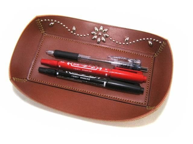 栃木レザー 小物入れトレー キャッシュトレー インテリアトレイ 本革