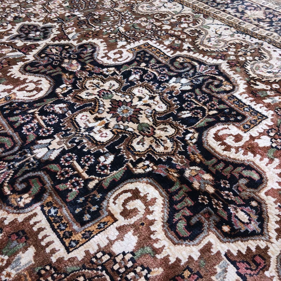 Y3062 インド製 絨毯 ポリエステル 206×150㎝