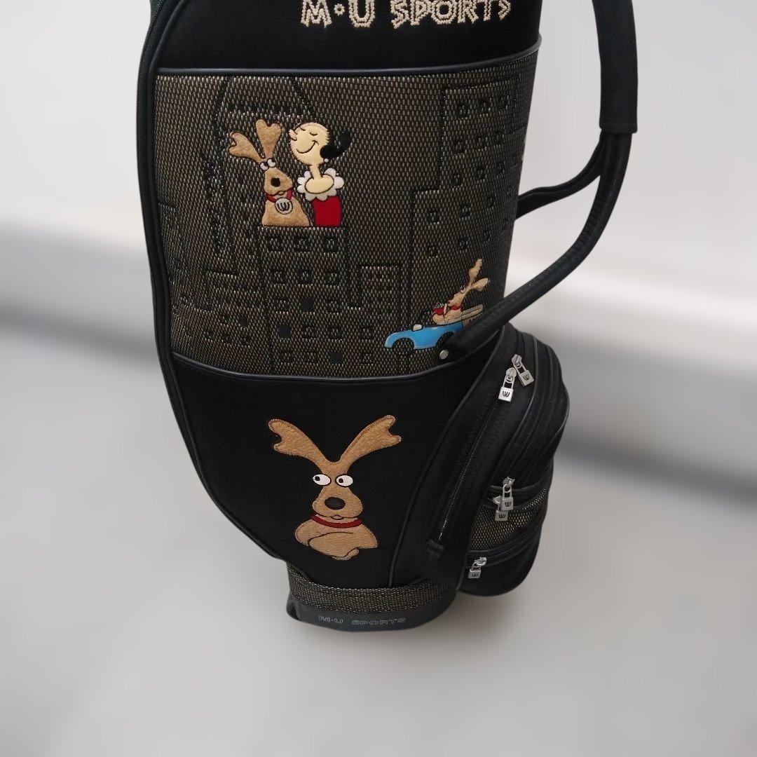 激安M・Uスポーツ オリーブキャラクターキャディーバッグ キャスター付き男女兼用
