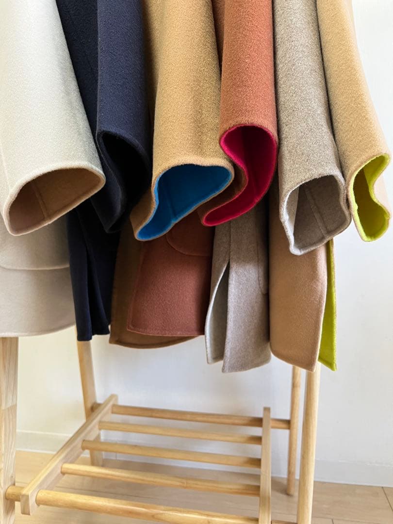 UNITED ARROWSバイカラー リバー ミドルコート